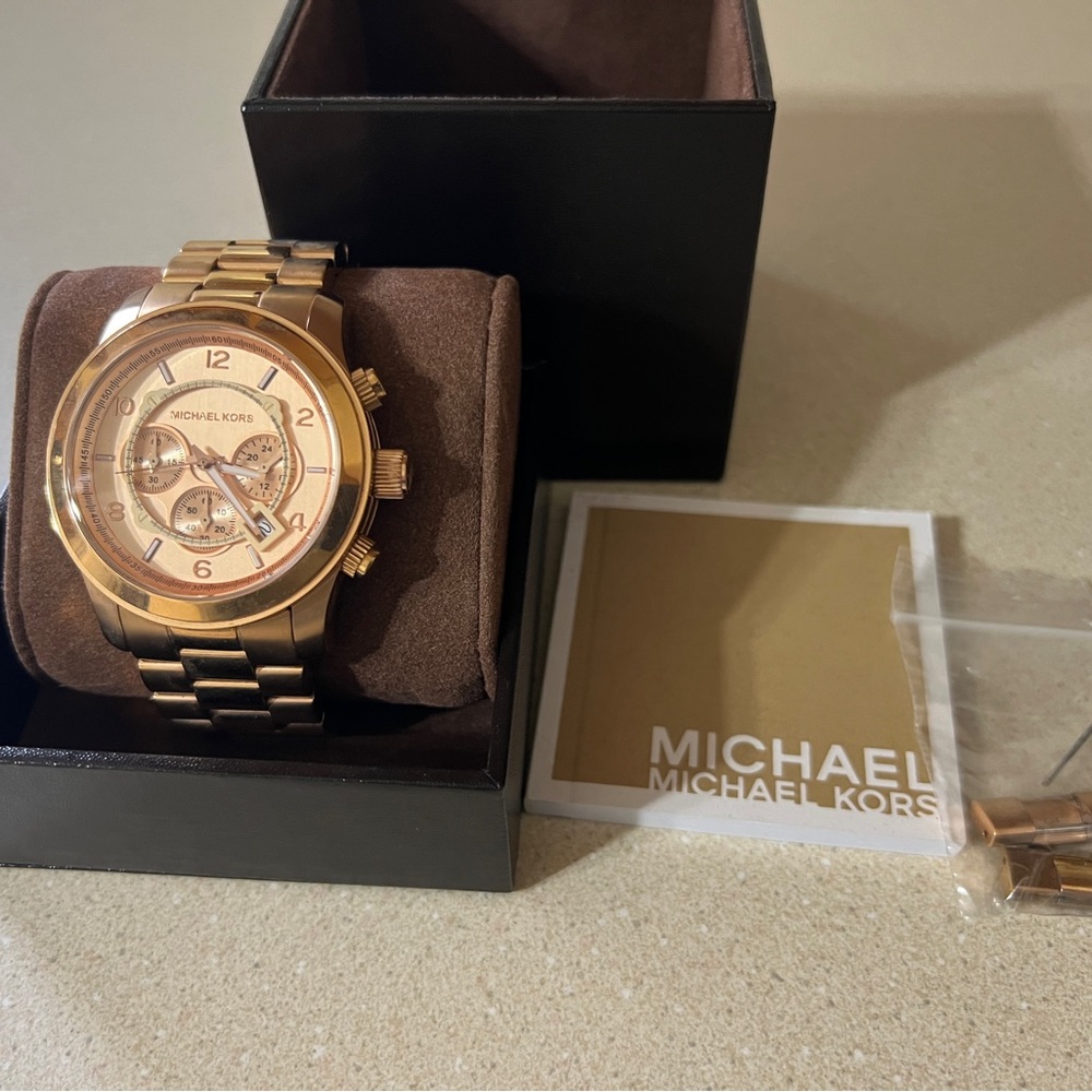 Michael Kors MK8096 Oversized Rose Gold Watch
